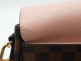 Louis Vuitton Clapton Pm In Damier Ebene Canvas & Magnolia Leather Fw0426pzxdu