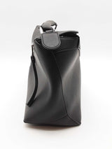 Loewe Puzzle Black Leather Top Handle Bag Eb0726cxzde