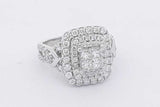 1.26cttw Diamond Ring In 14k White Gold 7.7 Grams Size 7.5 Eb0326ixzsa