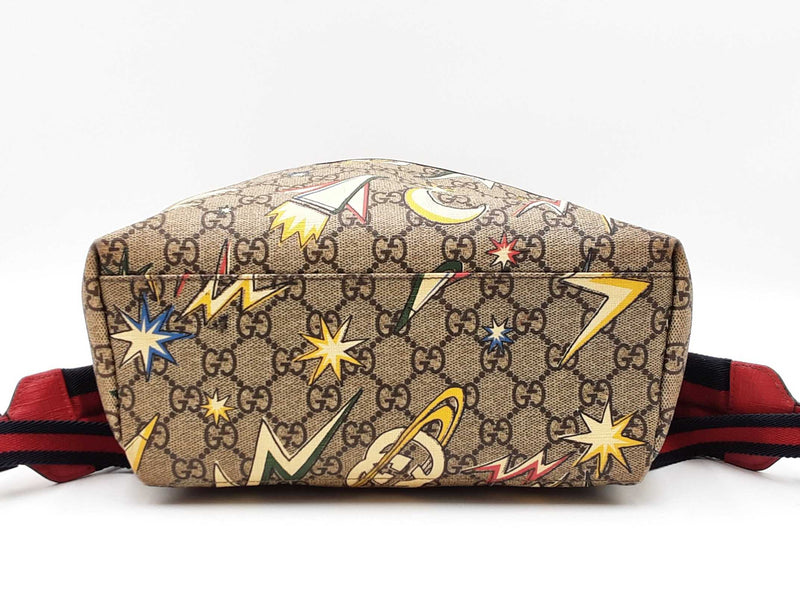 Gucci Kids Backpack In Gg Supreme Space Coated Canvas Fw0626wrzdu