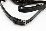 Prada Studded Pyramid Black Saffiano Patent Leather Top Handle Bag Eb0826lxrxde