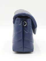 Yves Saint Laurent Loulou Toy Bag In Quilted Denim Blue Leather Fw0926wrxdu