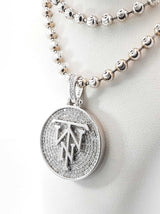 Diamond & 10k Gold "Twn" Pendant Necklace 35.4 Grams 24.5 Inch Fw0526lrxzd7