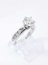 Tiffany & Co. 1.72 Cttw Diamond & Platinum Ring 6.5 Grams Size 4.25 Fw0126ixxzdu