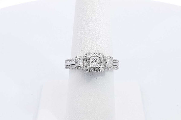 0.52ctw Diamond Ring In 14k White Gold 5.5 Grams Size 6.75 Eb0425prxsa