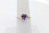 10k Yellow Gold Purple Gemstone Ring 1.6 Grams Size 6 Eb0926ixsa