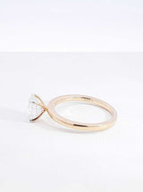 1.58 Ct Lab-grown Diamond  & 14k Gold Solitaire Ring 2.5 Grams Size 6.5 Fwcrzdu