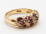 Rubies 10k Yellow Gold 3.9g Ring Size 6 Do0626owrde