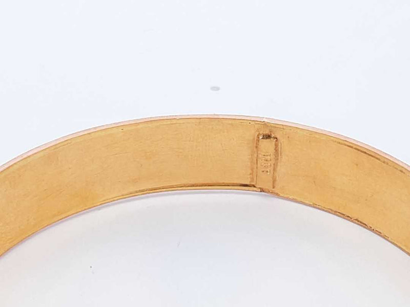 22k Yellow Gold Bangle Bracelet 19.4 Grams Eb0824cxzsa