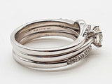 0.55 Cttw Natural Diamonds 14k White Gold 6.8g Ring Size 7 Do0726rixde