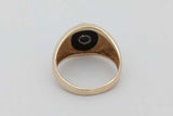 10k Yellow Gold Signet Ring With Diamond 6.4 Grams Size 10 Eb0926wllsa