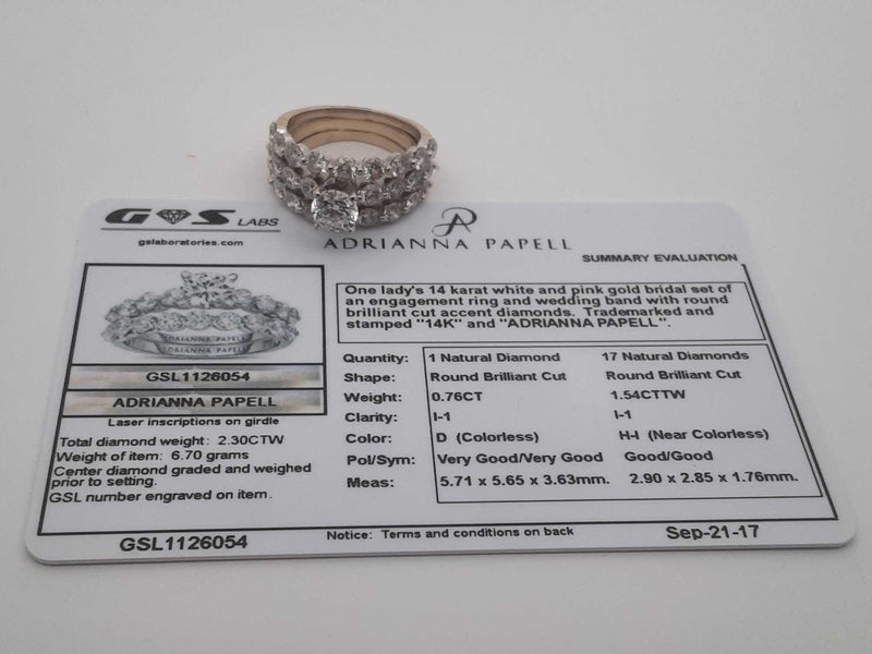 3.10 Diamond 14k White Gold 14k 7.1 Grams Ring Size 6 Sd0425orzxsa