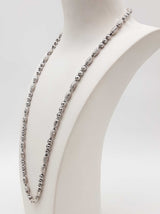 0.99 Platinum 48.4g Beaded Chain 25 Inch Do0626wrxzde