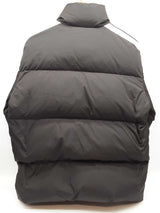 Palm Angels Black White Stripes Down Puffer Zipper Jacket Size Xs Do0525lxzde