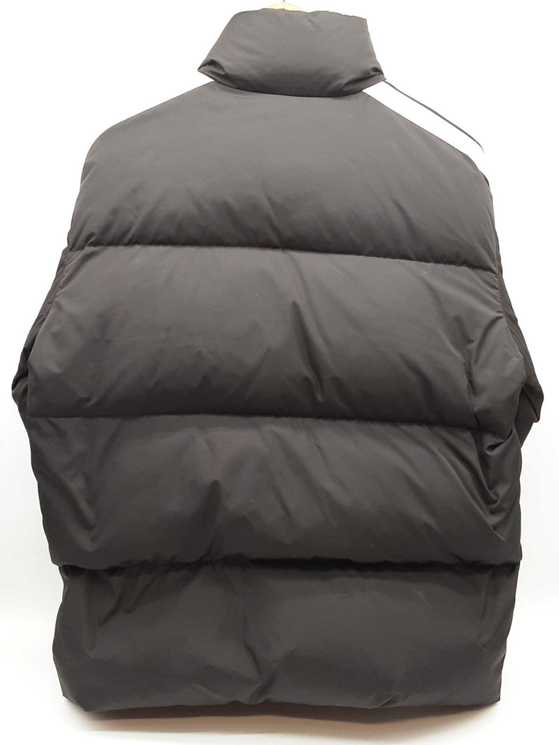 Palm Angels Black White Stripes Down Puffer Zipper Jacket Size Xs Do0525lxzde