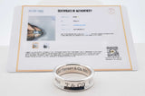Tiffany & Co. 1837 Concave Band Ring In Sterling Silver 8.1 Grams Size 9.25 Fw1026crdu