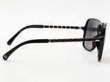 Chanel 5439-q-a Black Sunglasses With Case Aa0726lrzsa
