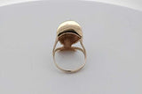 14k Yellow Gold Queen Nefertiti Bust Ring With Gemstones 11.8g Sz 7.5 Eb926ccrsa
