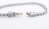 14k White Gold Lab Grown Diamond Tennis Bracelet 7 Inch Eboerxde 144010035995