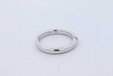 0.06ctw Diamond Ring In 14k White Gold 4.9 Grams Size 7.25 Eb0126ocrde