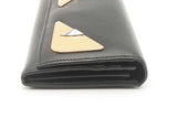 Fendi Monster Black Leather Wallet Eb0824lxzsa