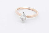 0.4ctw Marquis Diamond Ring In 14k Yellow Gold 2.5 Grams Size 6.5 Eb0925wlrsa