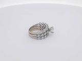 3.10 Diamond 14k White Gold 14k 7.1 Grams Ring Size 6 Sd0425orzxsa