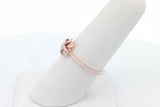 Na Hoku 14k Rose Gold Plumeria Flower Ring With A Diamond 1.7 Grams Size 6.75 Eb0926lxrsa