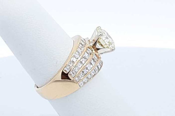 18k Yellow Gold 3.47ctw Diamond Ring Size 5.75, 8.2 Grams Eb0324oxxzdu