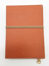Miu Miu Brown Leather Wide Ruled Notebook Do1225ocde