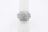 3.01cttw Diamond Ring In 10k White Gold 8.5 Grams Size 7 Eb1125irxsa