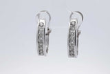 0.64cttw Diamond 14k White Gold J Hoop Earrings 5.4 Grams Eb0626eorsa