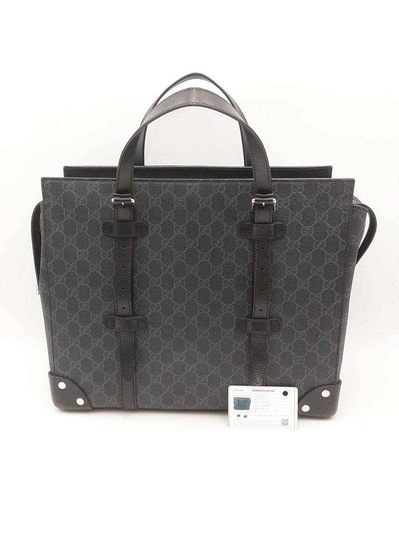 Gucci Gg Supreme Monogram Selleria Calfskin Tote Bag Sd0725pzxsa