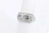 Diamond Ring In 14k White Gold 4.9 Grams Size 7.5 Eb0125wxzsa