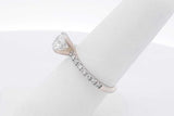 1.18cttw Diamond Ring In 14k White Gold 2.4 Grams Size 6.5 Eb0225lcxzsa