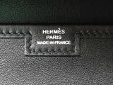 Hermes Jige Elan 29cm Black Box Calf Leather Clutch Do0526ixzde