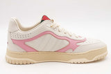 Gucci Re-web White & Pink Leather Sneakers Size 38 Eb1225oxzsa