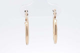 14k Yellow Gold Hoop Earrings 0.9 Grams Eb0826rxsa