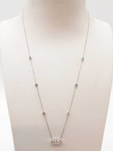 1.24 Cttw Lab Grown Diamonds 14k Wg 2.1g Marquis Necklace 18 In Do0126ixzde