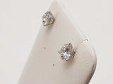 2.02 Cttw Lab Grown Diamonds 14k Wg 1.1g Screw Back Stud Earrings Do0826poxde