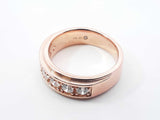 The Leo 1.05 Cttw Diamond & 14k Rose Gold Wedding Band 10.8 Grams Size 8.75 Fw0926lrxzdu