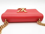 Louis Vuitton Louise Red Leather Chain Shoulder Bag Do0726cxzde