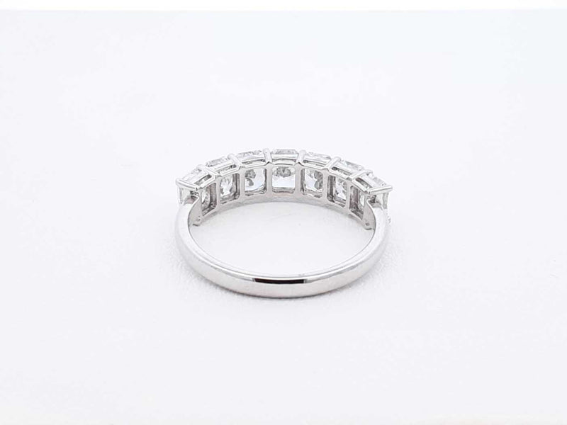 2.19 Cttw Lab-grown Diamond & 14k White Gold Ring 2.2 Grams Size 7 Fw0425crxdu