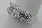 1.26cttw Diamond Ring In 14k White Gold 6 Grams Size 7.5 Eb0926wexsa