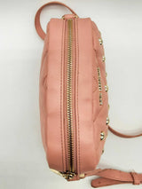 Love Moschino Quilted Heart Pink Leather Crossbody Bag Do1224wxde