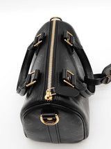 Louis Vuitton Monogram Black Leather Speedy Bandouliere 20 Eb0526oxxzde