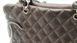 Chanel Cambon Bowler Bag In Dark Brown Diamond-quilted Calfskin Fw0126lrxzdu