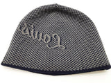 Louis Vuitton Signature Logo Navy Blue Gray Wool Beanie Do1025lxzde