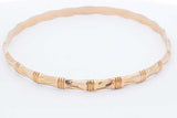 14k Yellow Gold Bamboo Bangle Bracelet 15 Grams Eb1224wrxdu