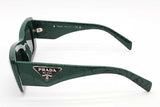 Prada Spr 13z Cat Eye Green Marble Sunglasses Eb1225cxde